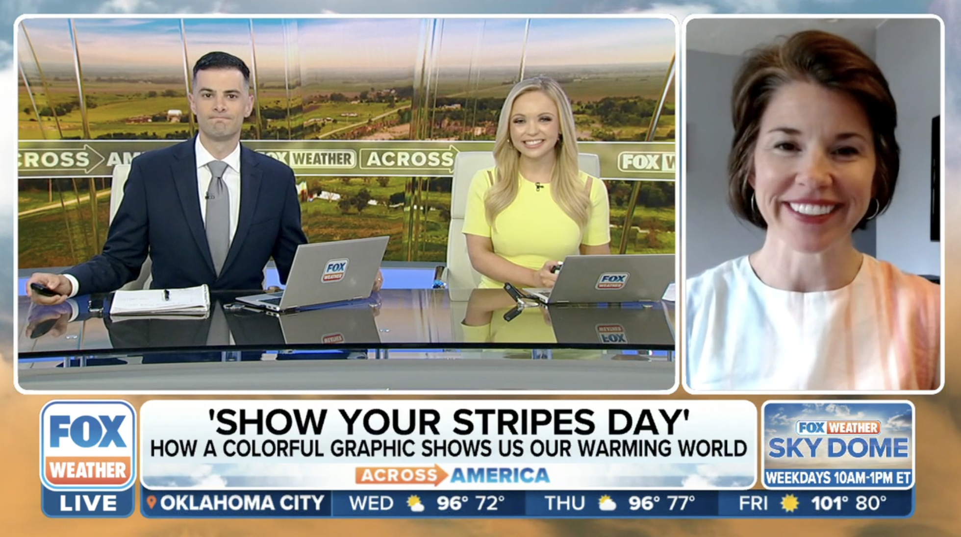FOX Weather: Warming stripes